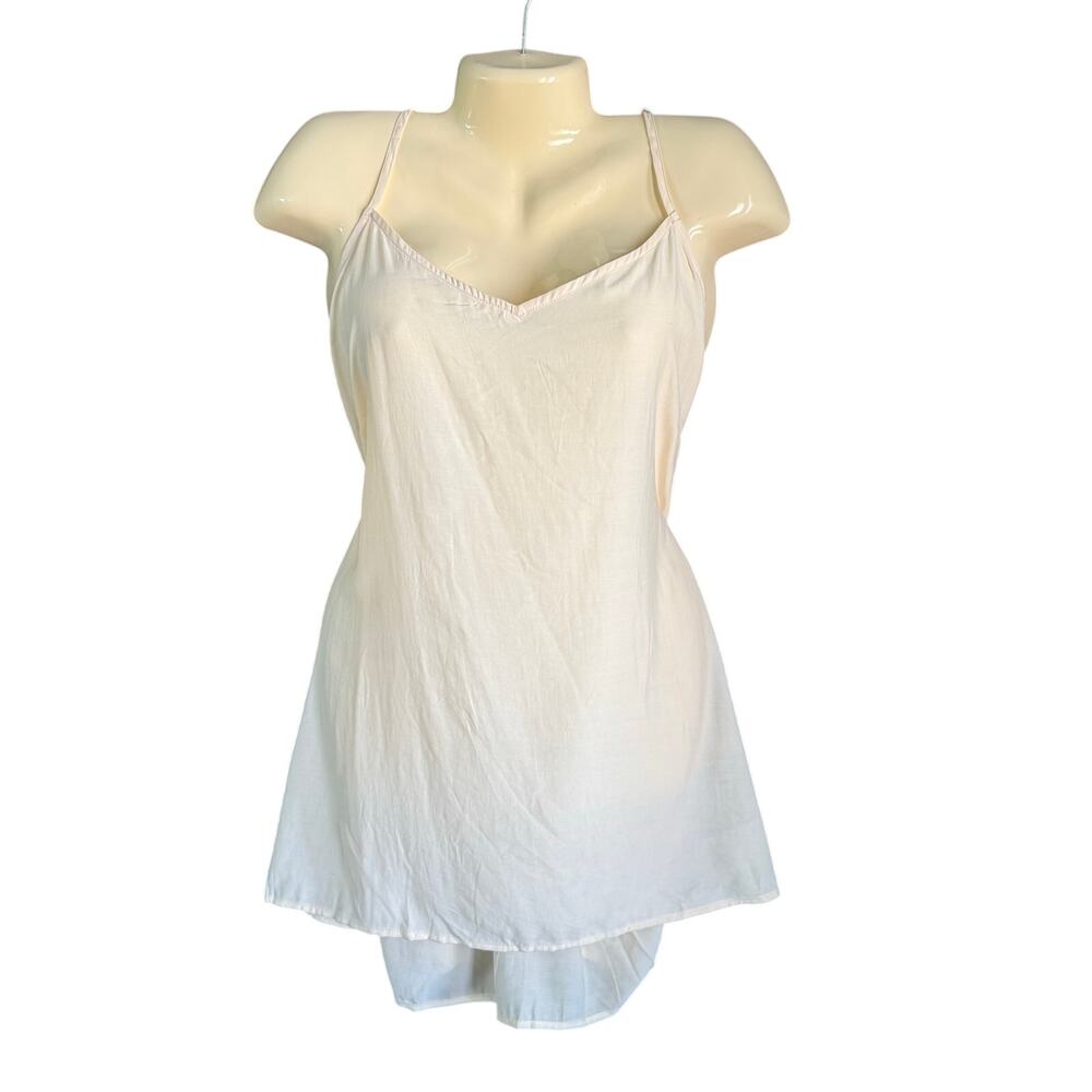 HEYSON Ivory Lace Back Tank Top 2XL NWT Boho Crochet Open Back Summer